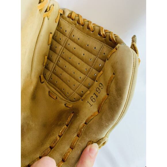 Vintage Ted Williams Model 400 Leather Baseball Glove Japan 16199 Sears - Picture 7 of 10